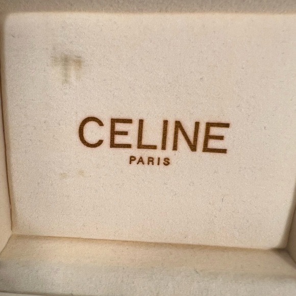 Vintage Celine Y2K Gold Tie Bar & Cufflinks Set Horse Logo - Picture 2 of 6